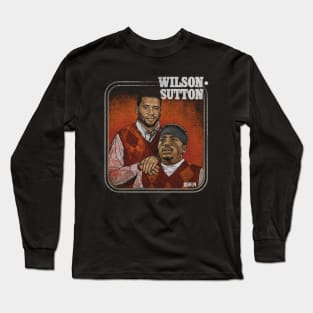 Russell Wilson & Courtland Sutton Denver Step Brothers Long Sleeve T-Shirt